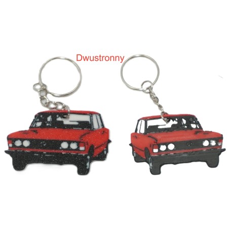 Brelok Fiat 125p czerwony