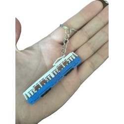 Brelok Tramwaj biało-niebieski
